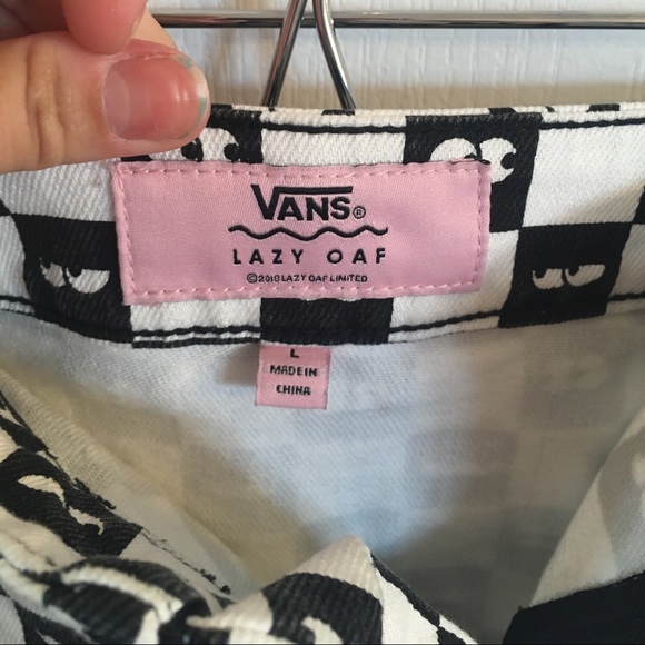 Lazy Oaf x Vans Checker/Check Print Eyeball Skirt - Picture 4 of 5